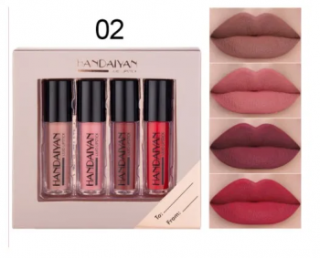 4 Pcs Mini matte Lipstick Pack