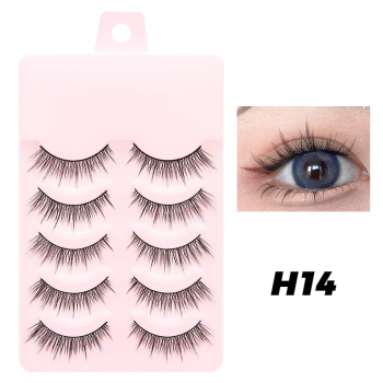 5 Pair False lash with Glue kit Set