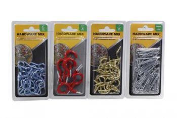 Hardware Mix Packs / 8 Assorted Packs (Cup Hooks, Nails & More)