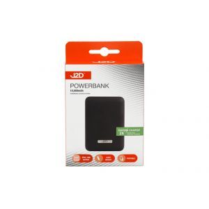 J2D Dual USB Power Bank / 12 x 9cm (10000mAh)