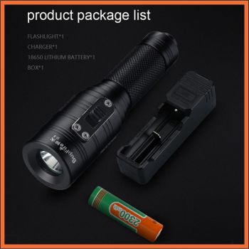 High Power Diving Flashlight With Anti-slip Handle