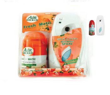 Air Wicker Dispenser With Spray