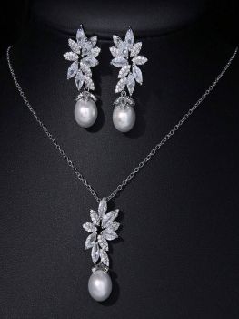 Bridal Pearl Jewellery Silver Sets