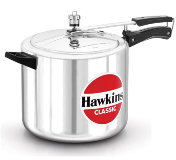 Hawkins Aluminium 10 Litre Classic Pressure Cooker, Best Inner Lid Cooker, Big Pressure Cooker, Silver (Cl10)