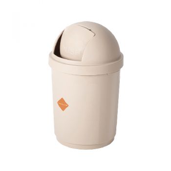 Phoenix Dome Push Bin Beige - 30L -