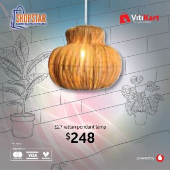 E27 Rattan Pendant Lamp