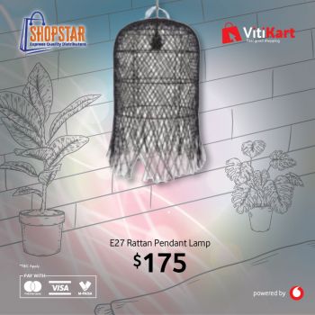 E27 Rattan Pendant Lamp