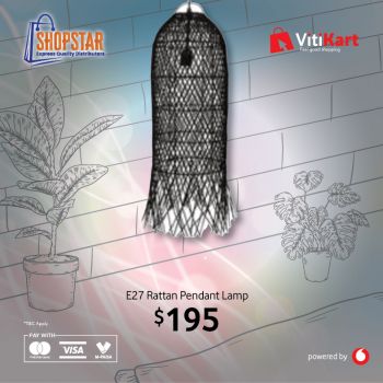 E27 Rattan Pendant Lamp