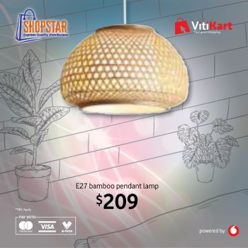 E27 Bamboo Pendant Lamp