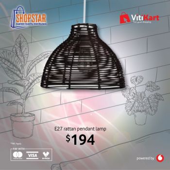 E27 Rattan Pendant Lamp