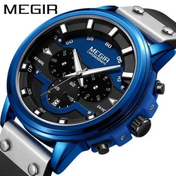  Blue -Megir Watch