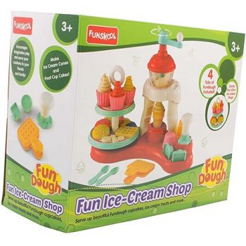 Fundough Icecream Shop, Cutting and Moulding Playset, 3 years +