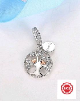 S925 Sterling Silver Tree Charm