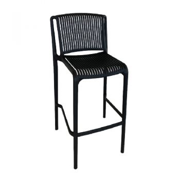 Polyprop High Chair Black 44 x 54 x 75cm - 