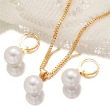 Faux Pearl  Jewelry Set #01