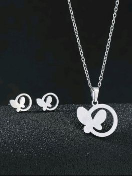 Stainless steel jewelry set #0056