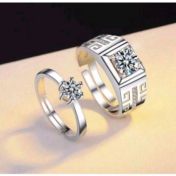 1 pair Simple and Fashionable Couple Ring