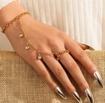 Chain Bracelet with Ring (Hand Jewelry)