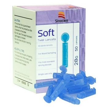 Sinocare Soft Twist Lancets  ( 50 Lancets )