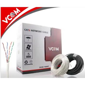 VCOM-UTP-Cat6-4pair-0-57CCA-CABLE-CAT-6-305M-GREY