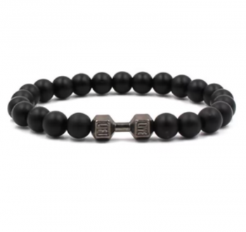 Mens Bead Stretchable Bracelet 