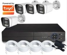 4 Channels POE NVR CCTV Camera Kit